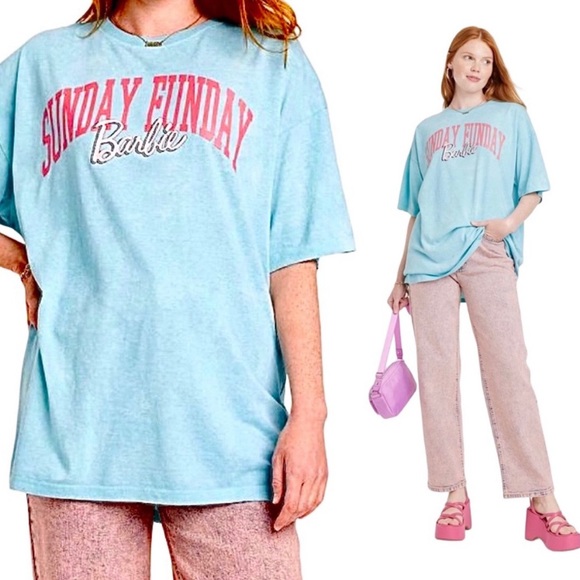 Barbie Sunday Funday Oversized T-Shirt - Picture 1 of 5